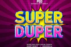 Comic 3d Editable Psd Text Effect