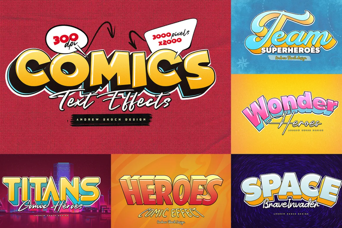 Comic Text Effects
