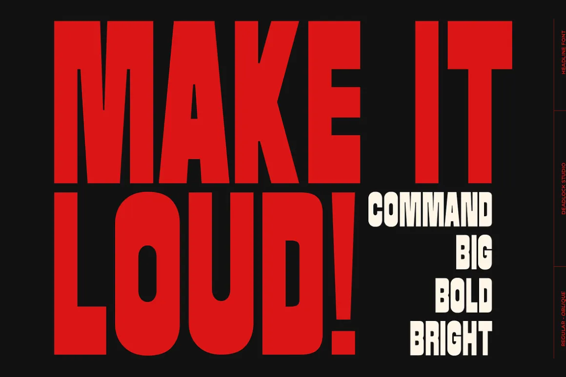 COMMAND! BOLD DISPLAY FONT!