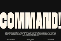 COMMAND! BOLD DISPLAY FONT!