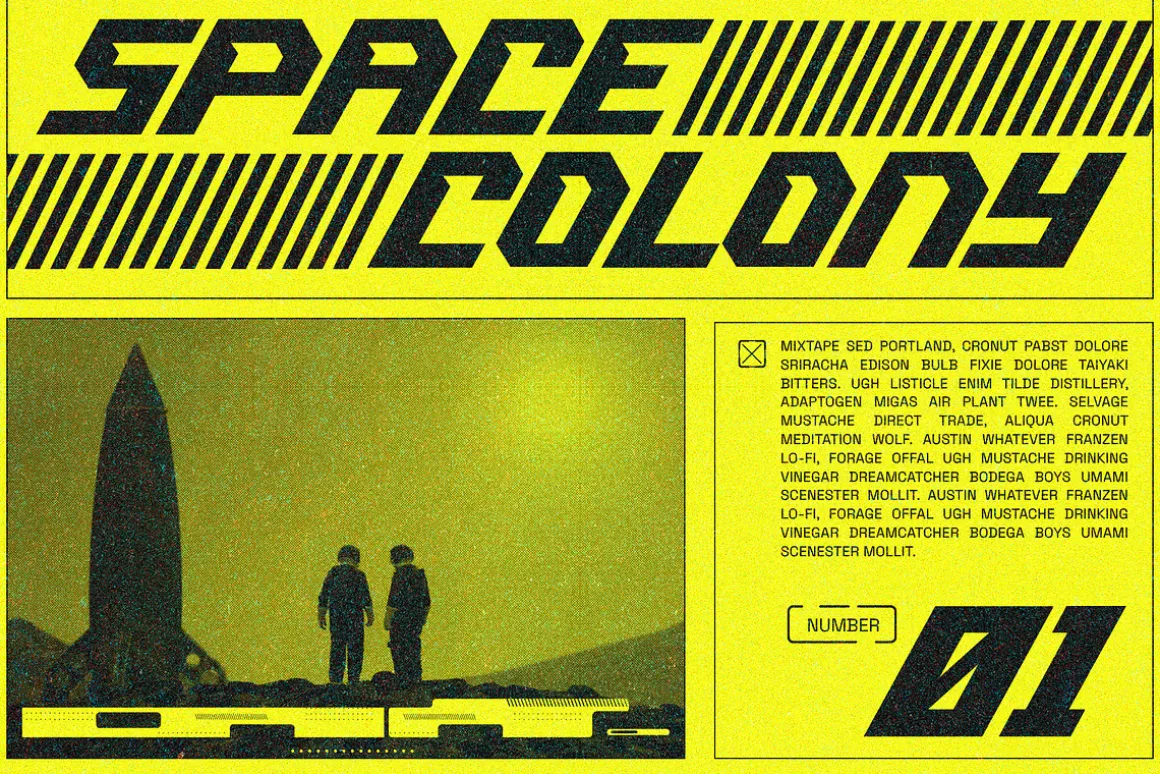 Command Blast - Speed Display Font