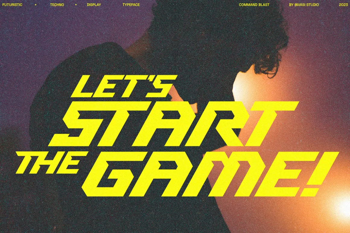 Command Blast - Speed Display Font