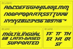 Command Blast - Speed Display Font