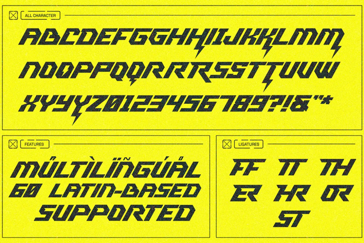 Command Blast - Speed Display Font