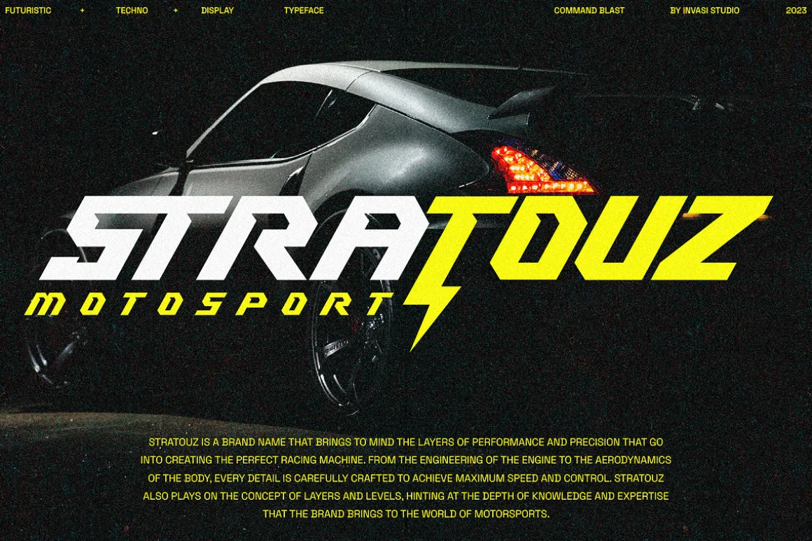 Command Blast - Speed Display Font