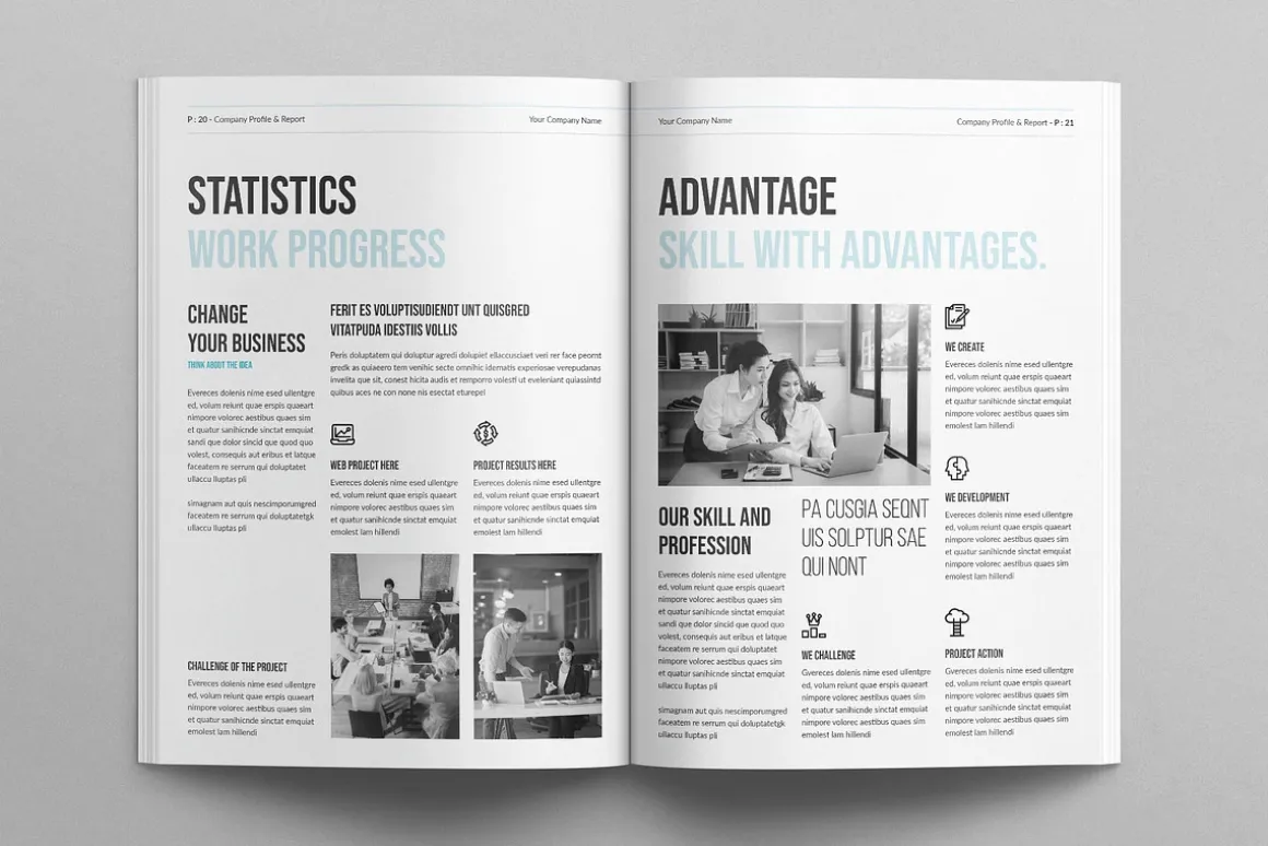 Company Profile & Report Template