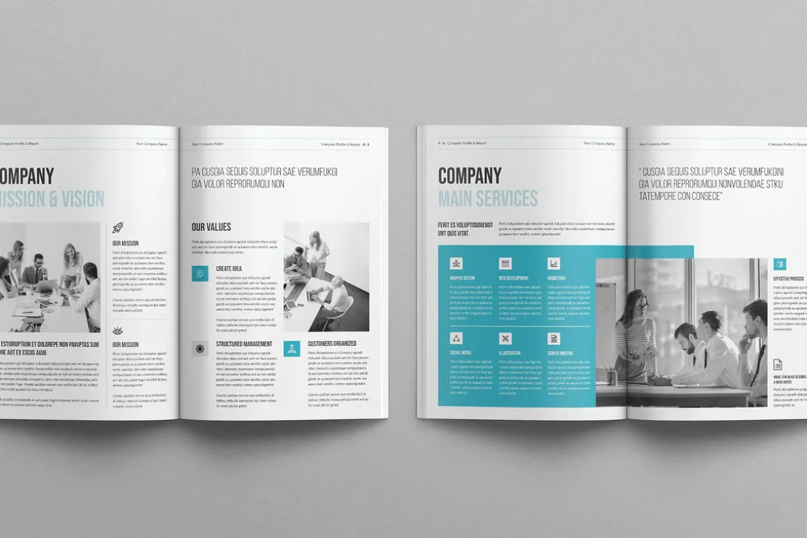 Company Profile & Report Template