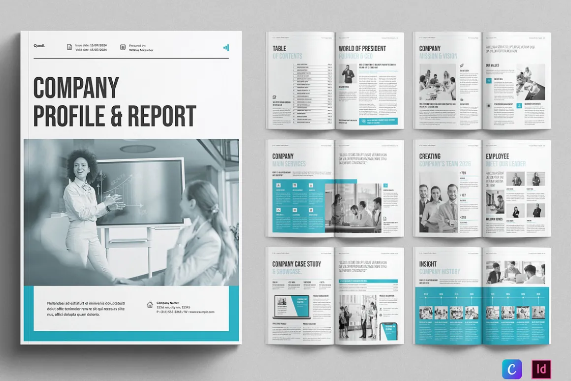 Company Profile & Report Template