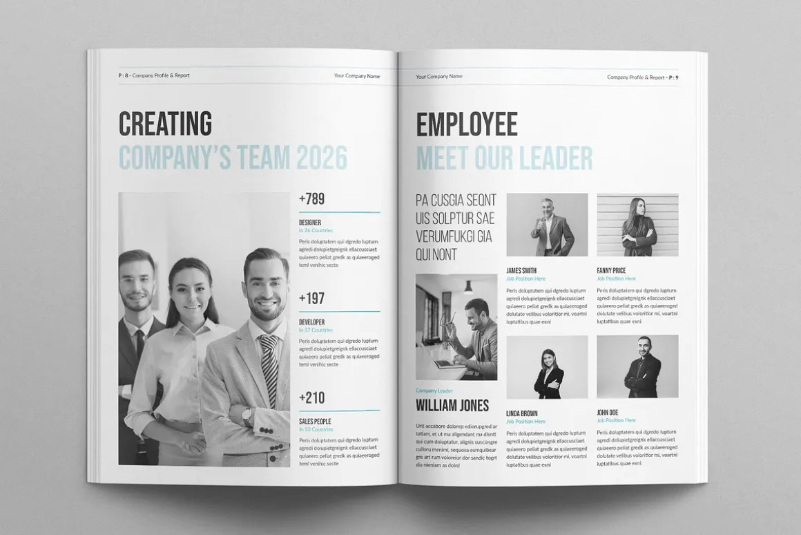 Company Profile & Report Template