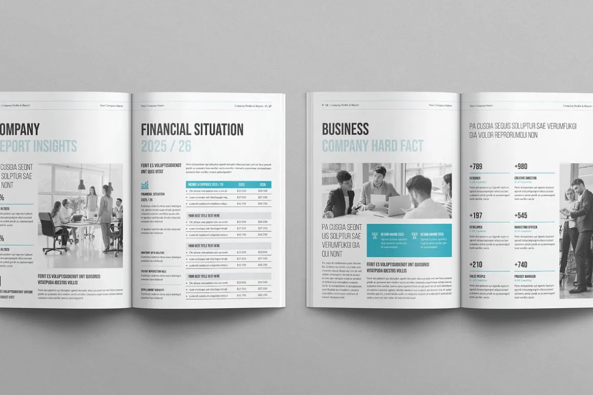 Company Profile & Report Template