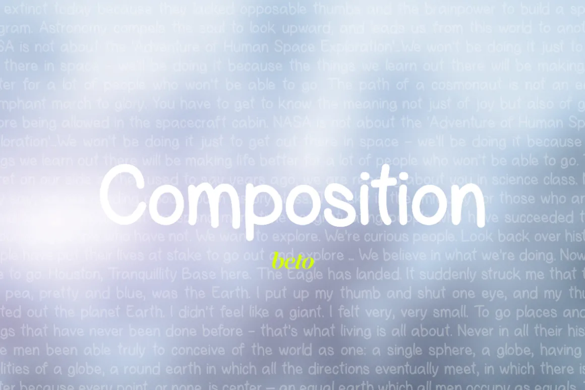 Composition Font + Extras