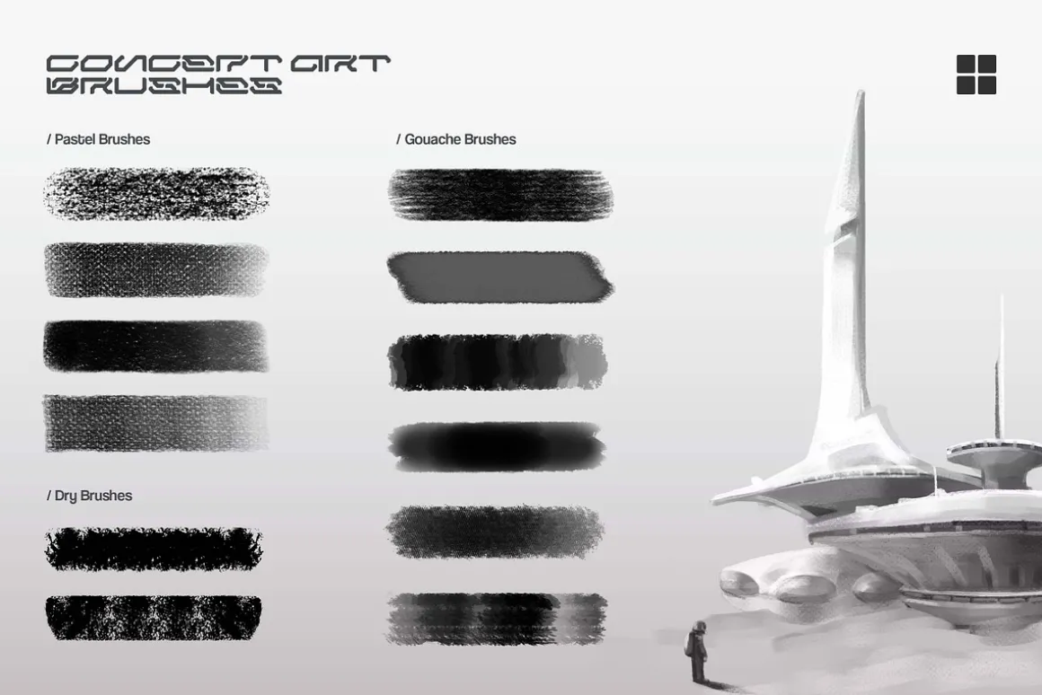 Concept Art Multi-App Brushes