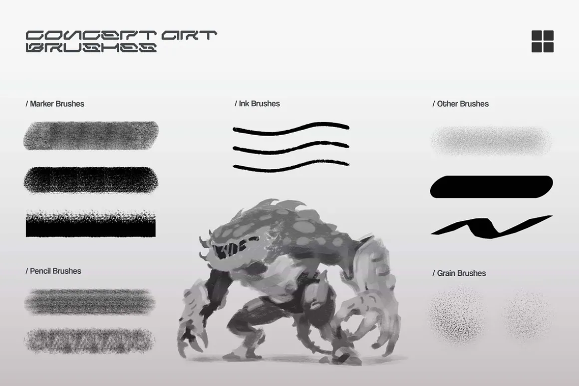 Concept Art Multi-App Brushes