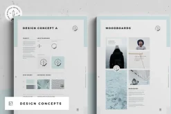 Concept Design Mood Board Templates