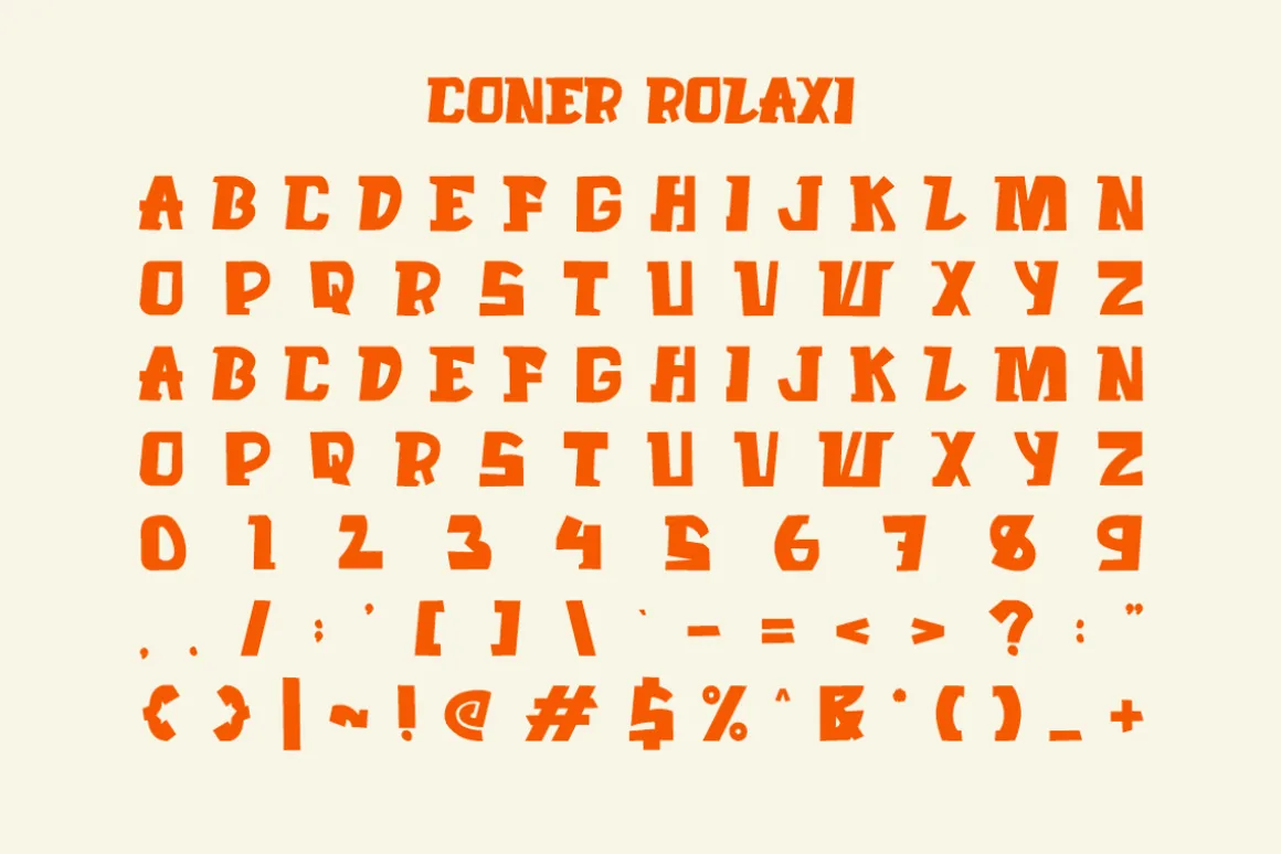 Coner Rolaxi - Fancy Font