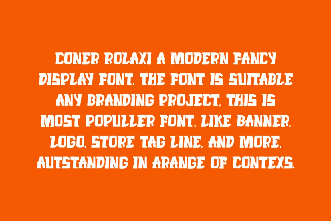 Coner Rolaxi - Fancy Font