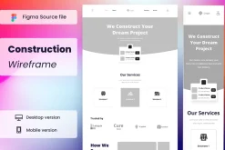 Construction Wireframe Website