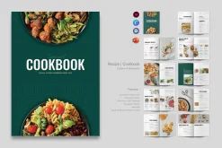 Cookbook Recipe Book Template