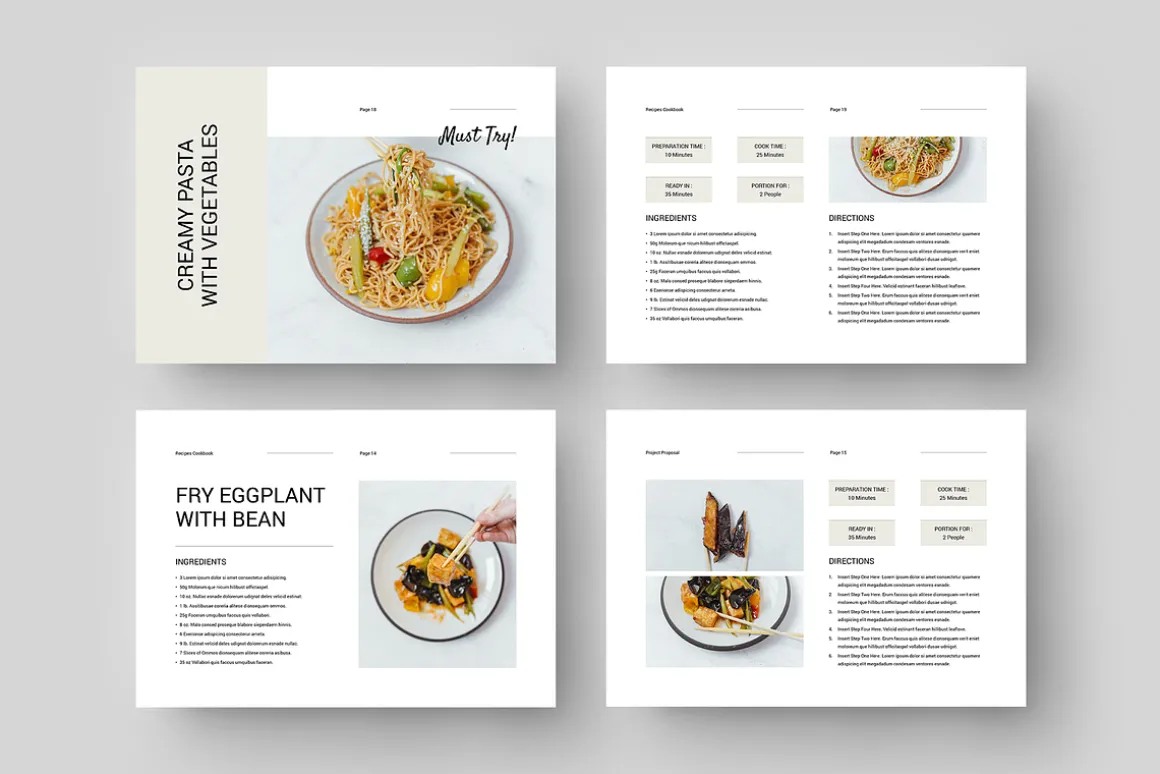 Cookbook / Recipe Book | Word & Indd