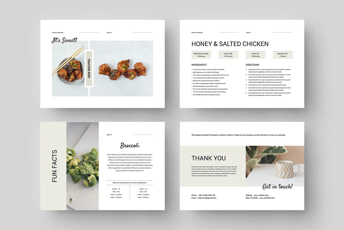Cookbook / Recipe Book | Word & Indd