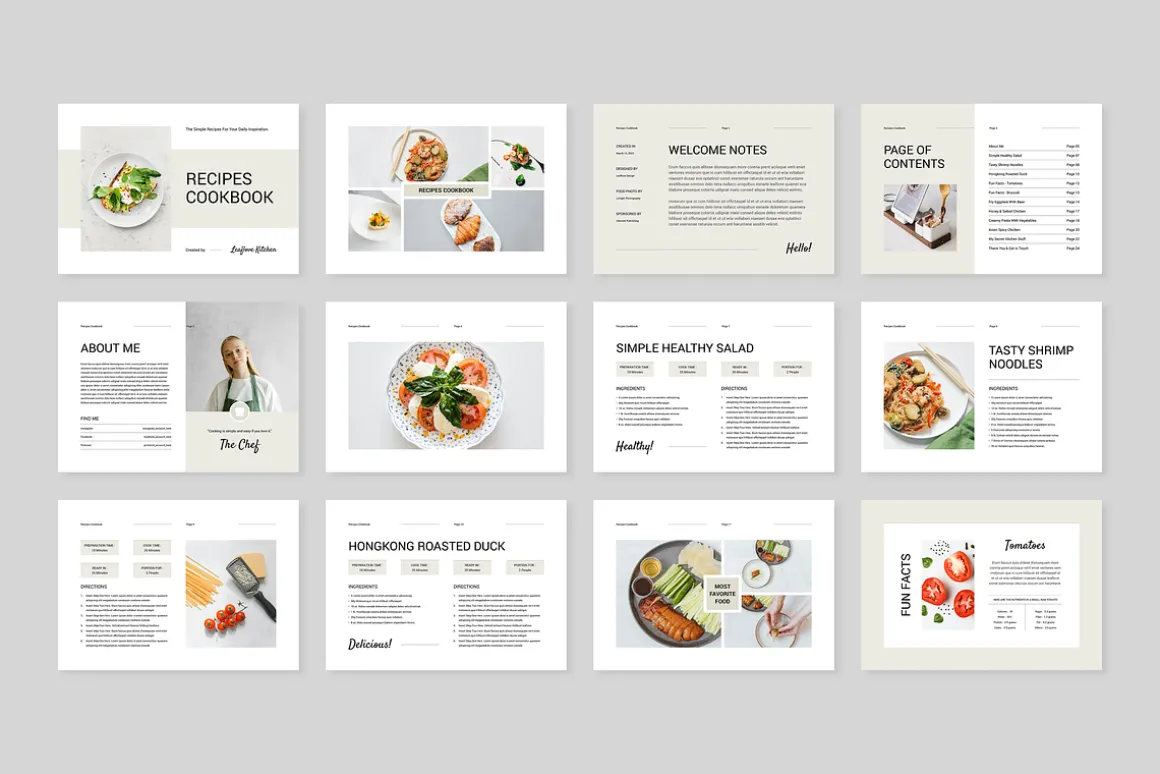 Cookbook / Recipe Book | Word & Indd