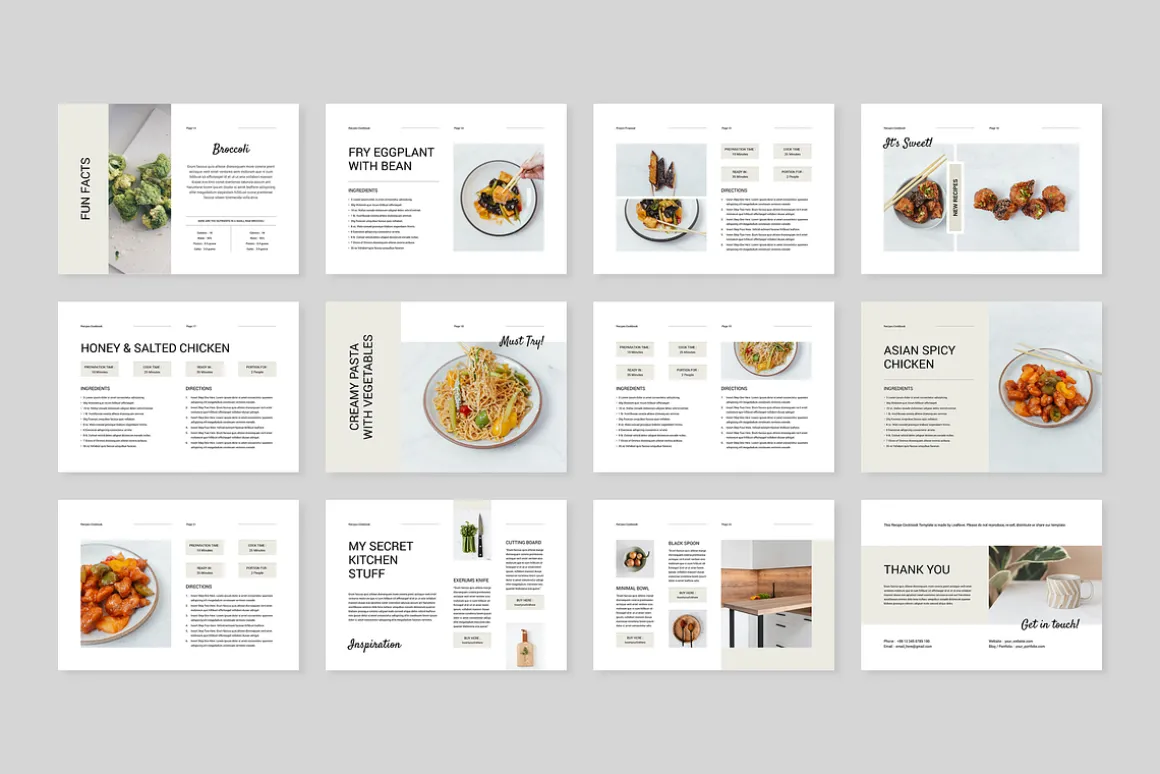 Cookbook / Recipe Book | Word & Indd