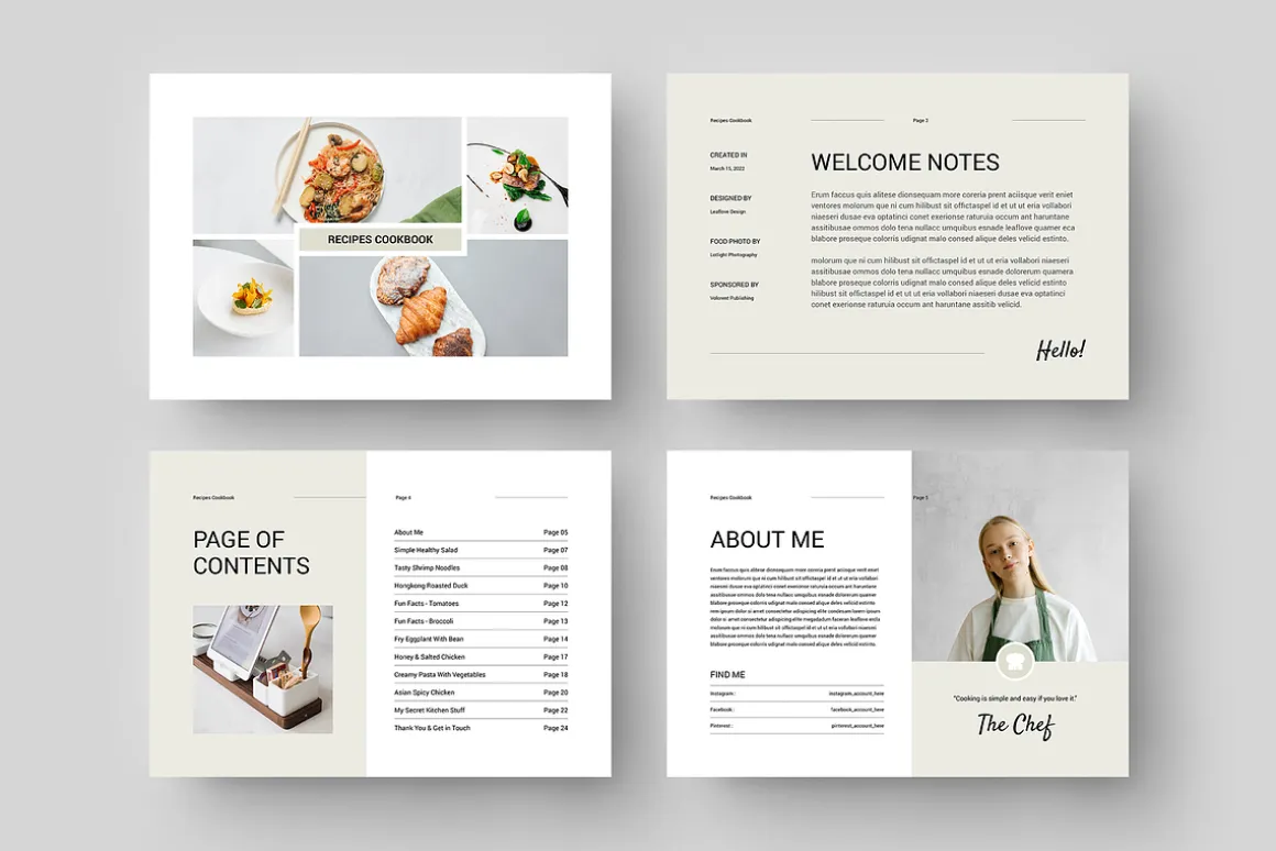Cookbook / Recipe Book | Word & Indd