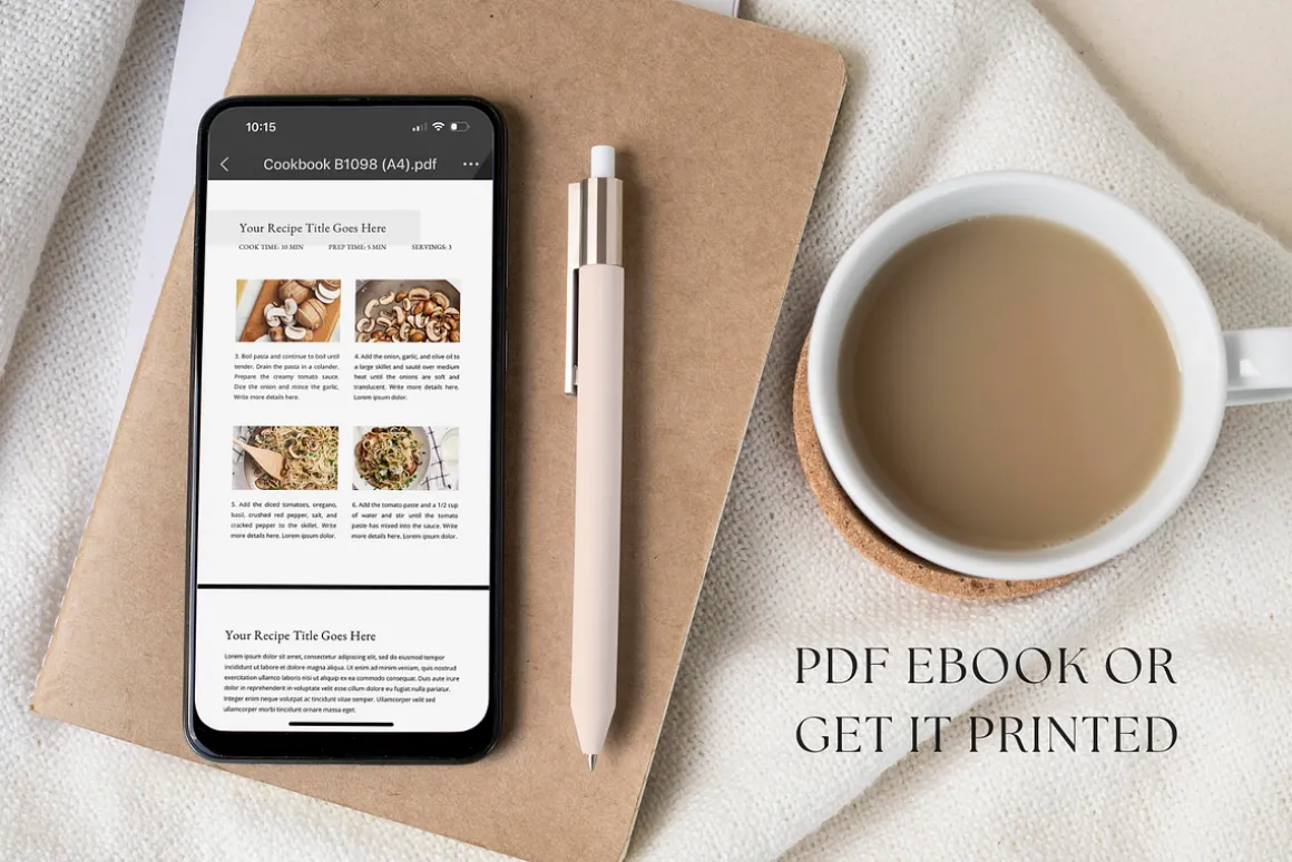 Cookbook Recipe Ebook Template