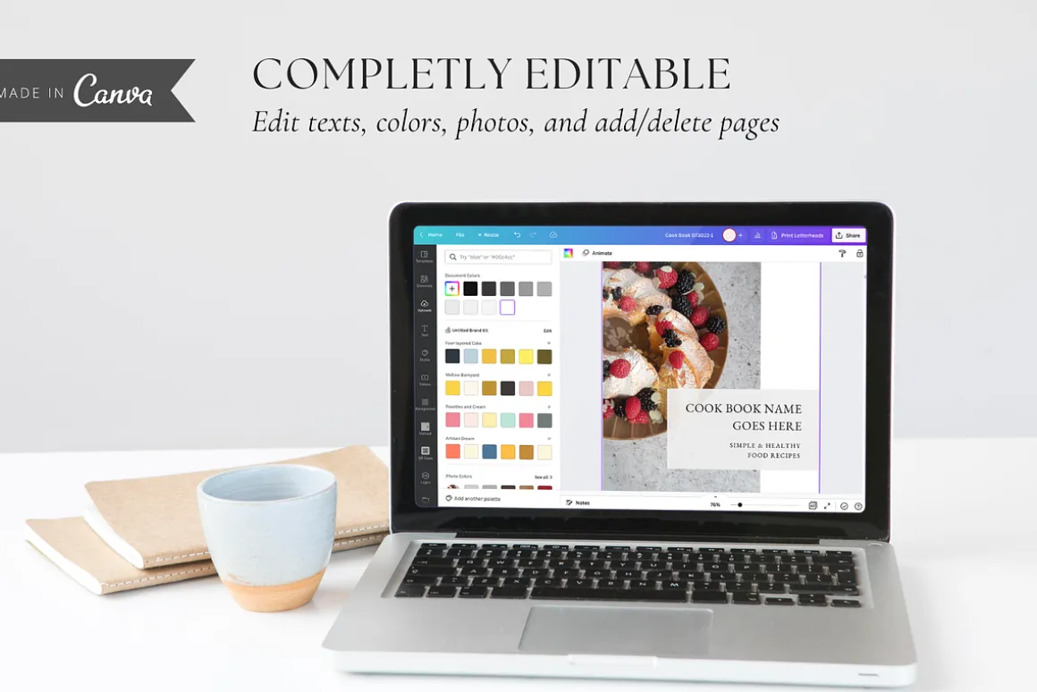 Cookbook Recipe Ebook Template