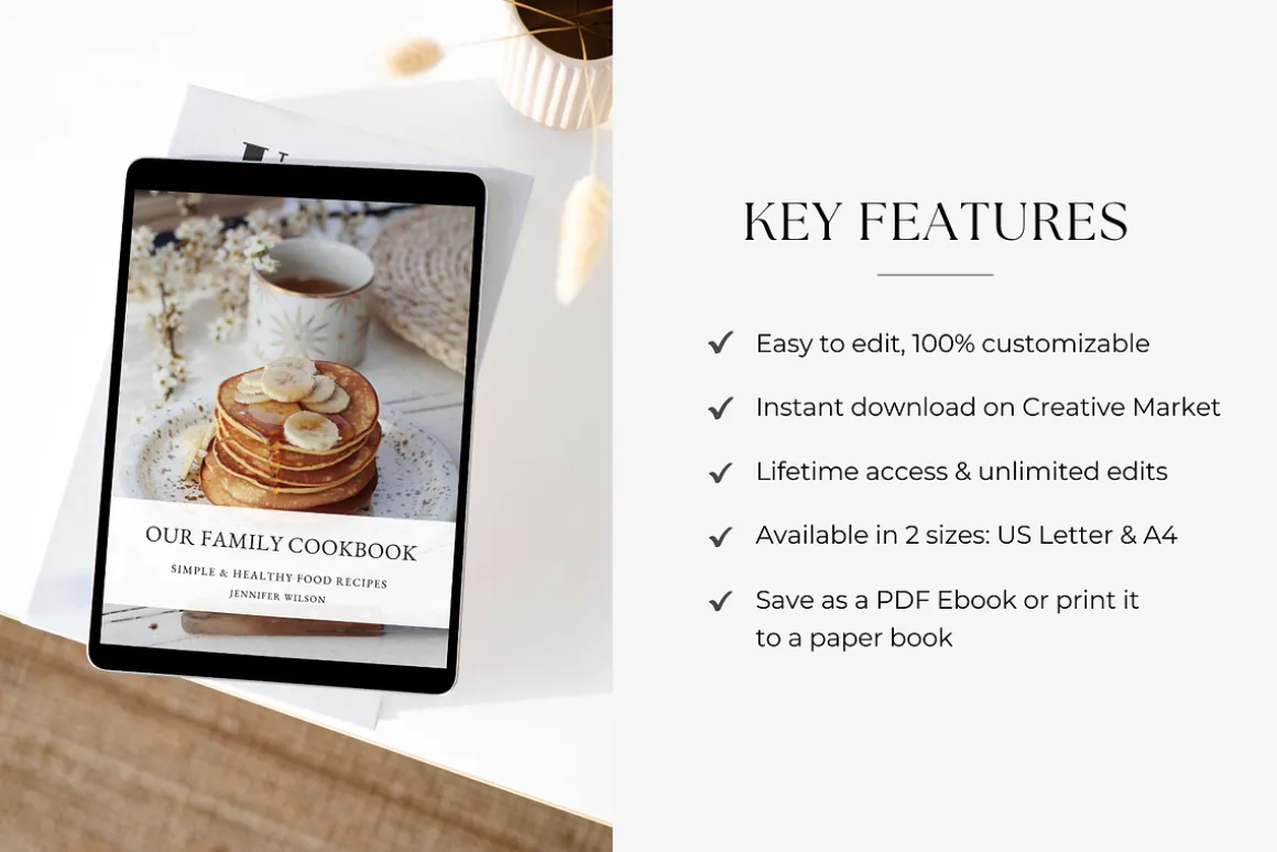 Cookbook Recipe Ebook Template