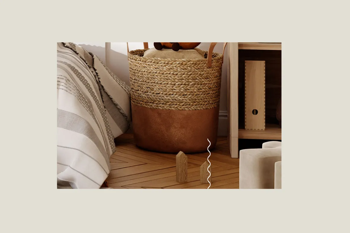 COOKIE | kids room frame mockup