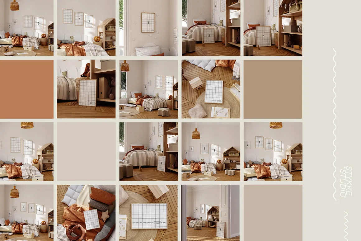 COOKIE | kids room frame mockup