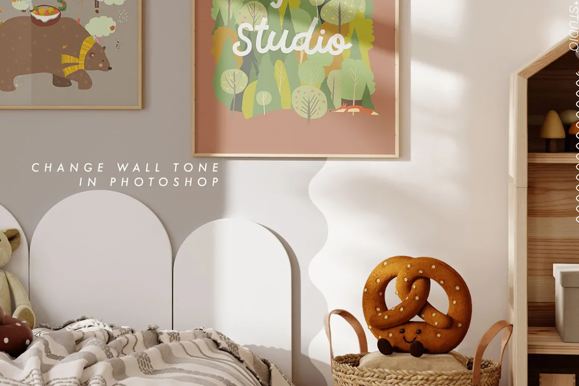 COOKIE | kids room frame mockup