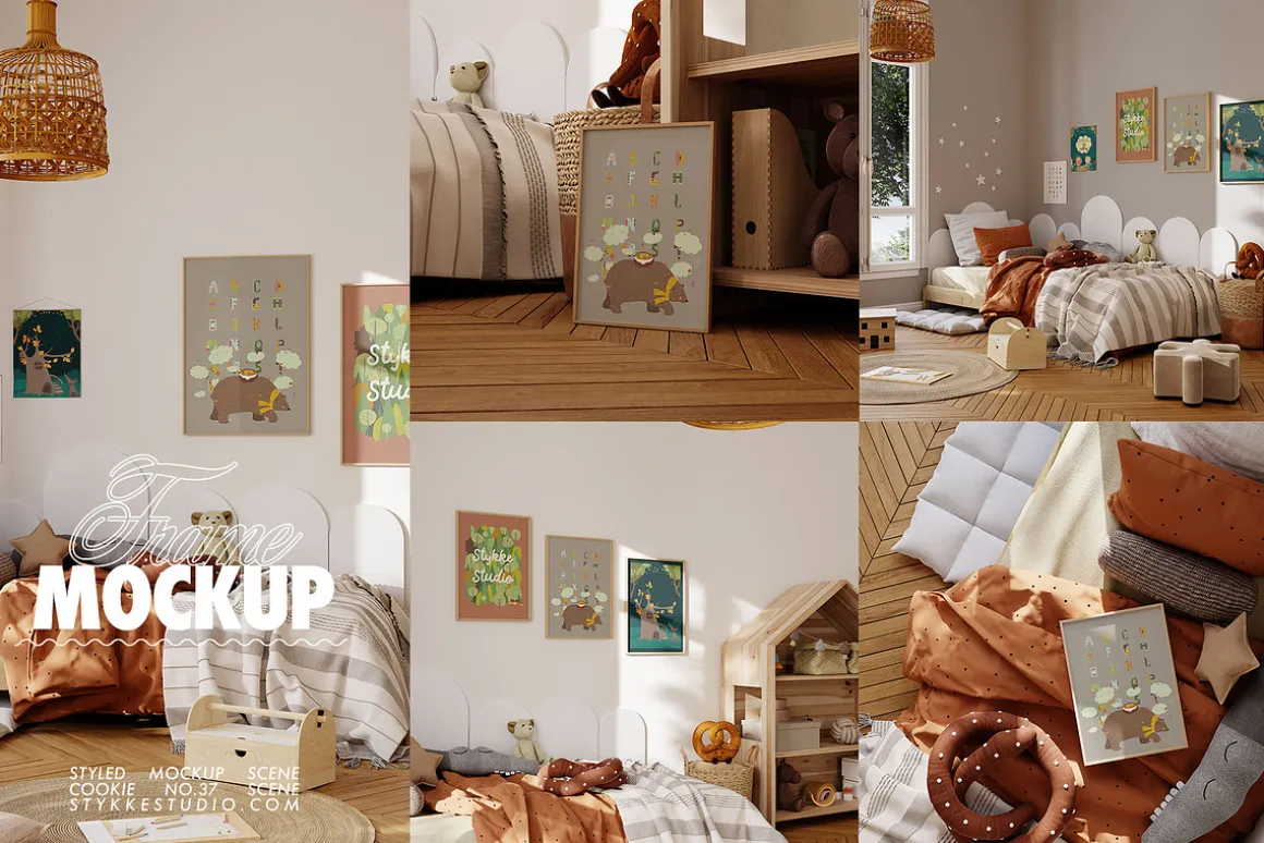 COOKIE | kids room frame mockup