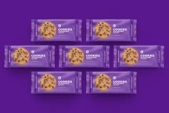 Cookies. Flow Pack Mockup. 5 PSD