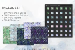 Cool Textured Watercolor PS Styles