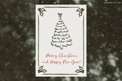 Coquette Christmas hand drawn set