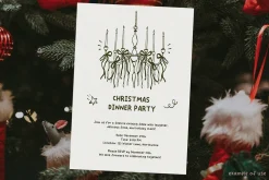 Coquette Christmas hand drawn set