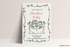 Coquette Christmas hand drawn set