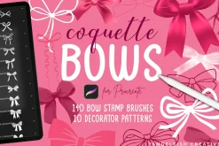 Coquette Bow Procreate Brush Set