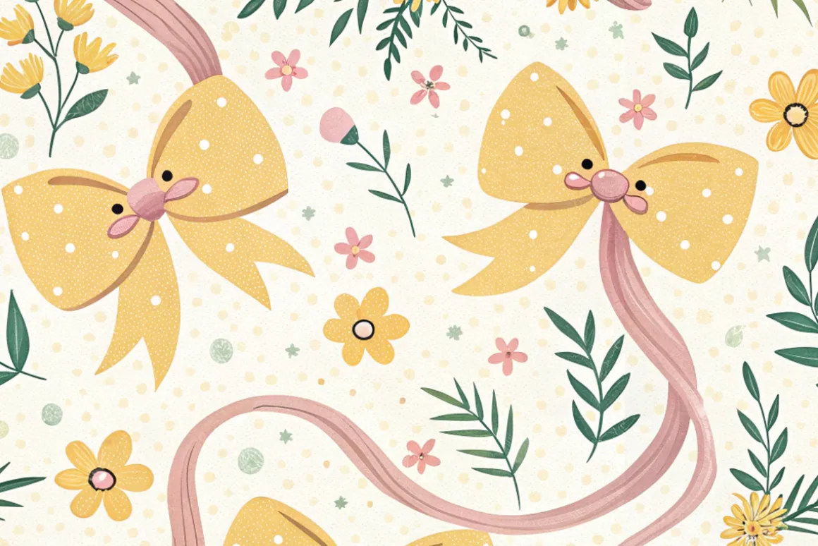 Coquette Bow Seamless Pattern