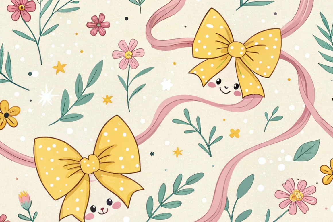 Coquette Bow Seamless Pattern