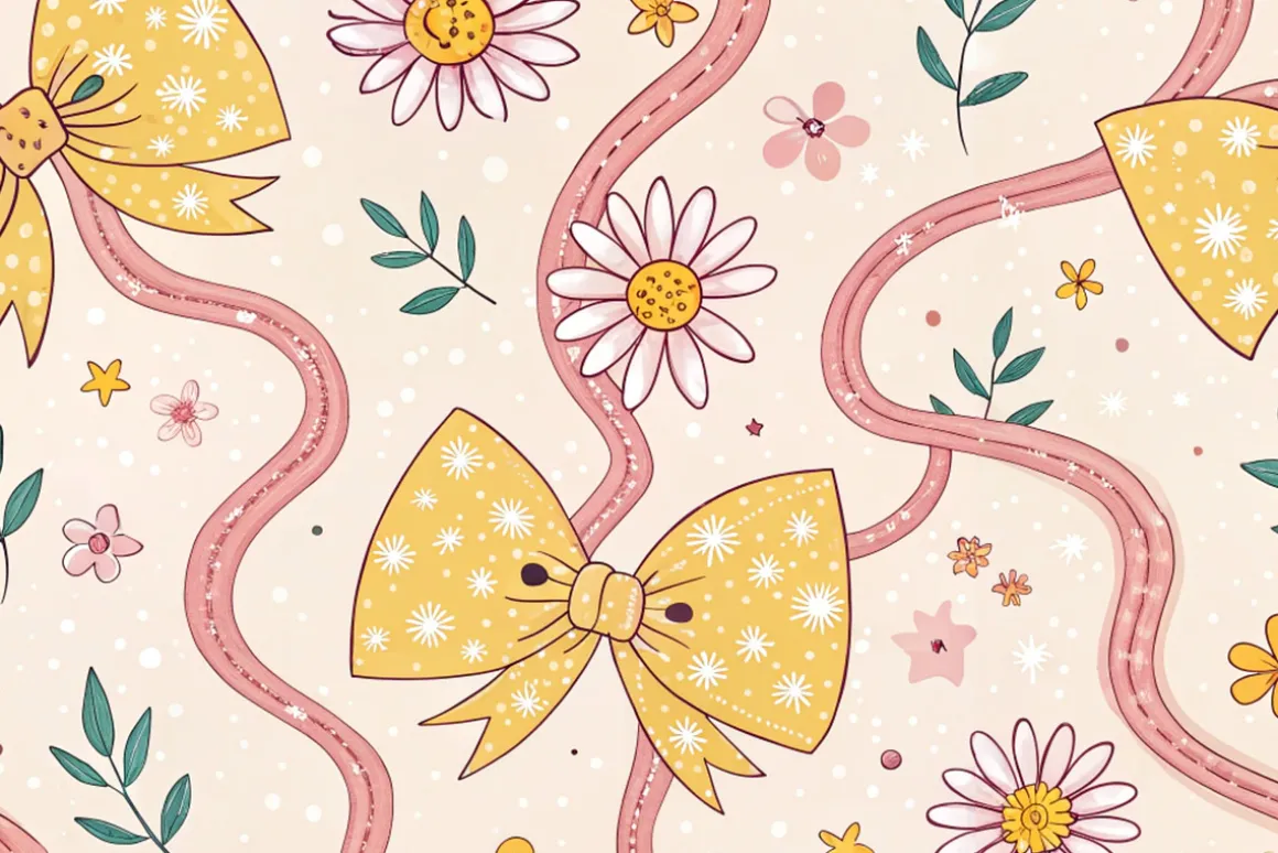 Coquette Bow Seamless Pattern