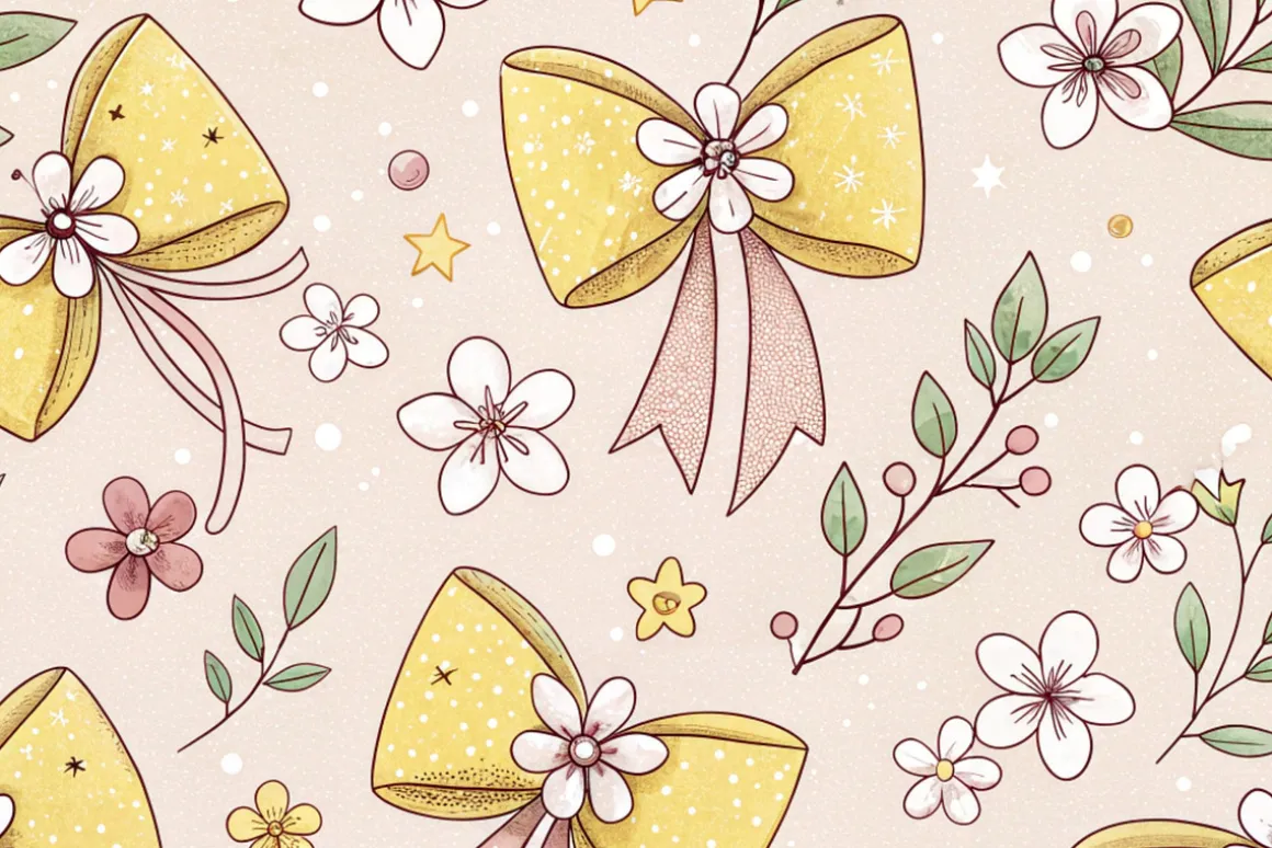 Coquette Bow Seamless Pattern