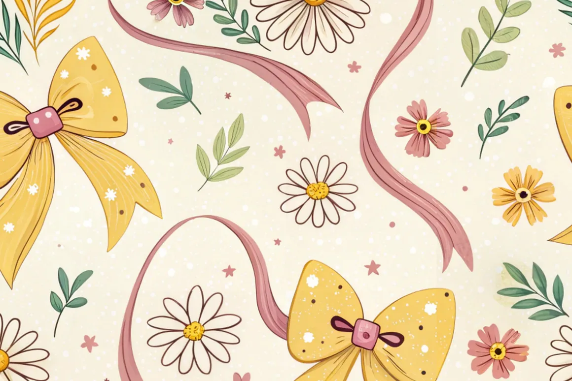 Coquette Bow Seamless Pattern