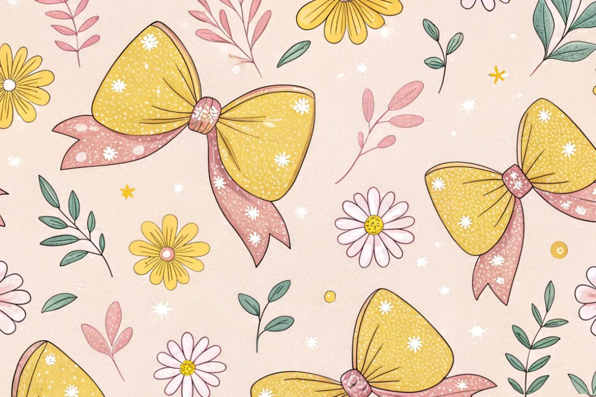 Coquette Bow Seamless Pattern