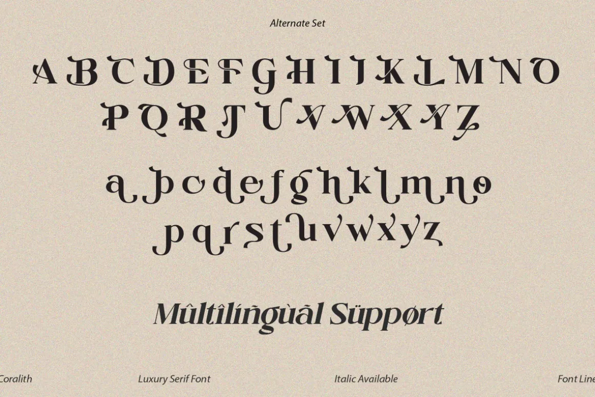 Coralith - Luxury Serif Font