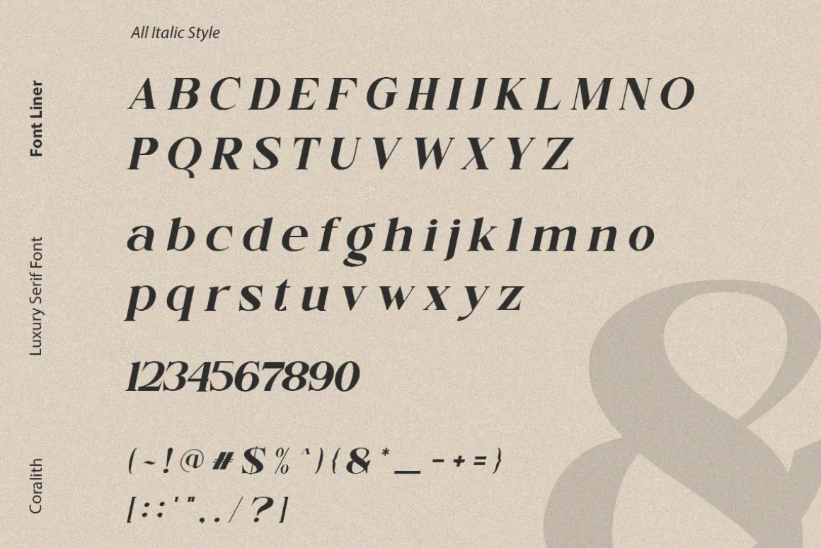 Coralith - Luxury Serif Font