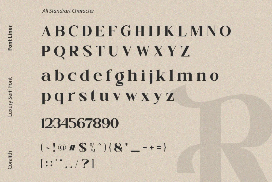Coralith - Luxury Serif Font