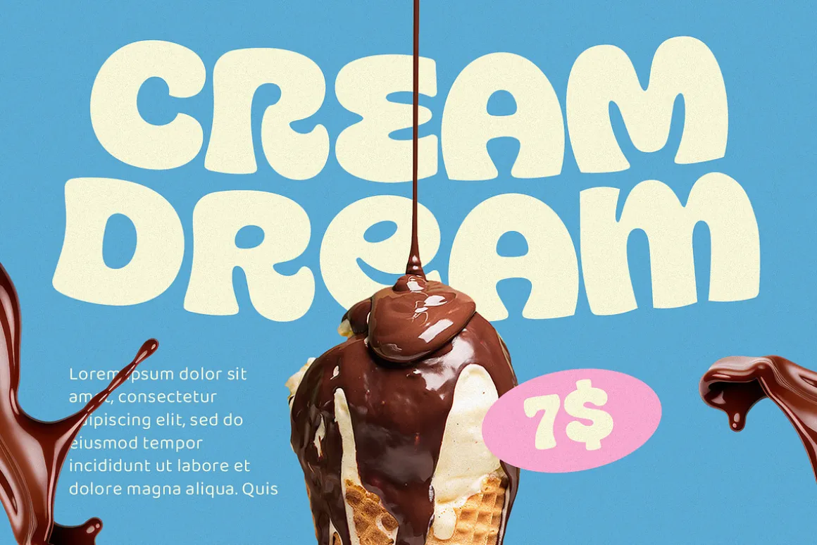 Corela Sweet - Food BoldDisplay Font